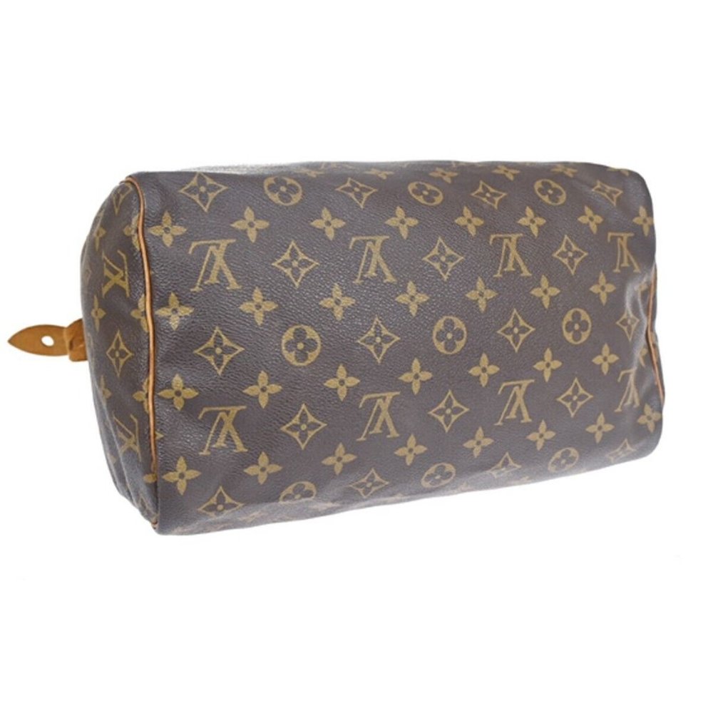 LOUIS VUITTON Speedy 30 Travel Hand Bag Monogram Leather Brown - Picture 6 of 16